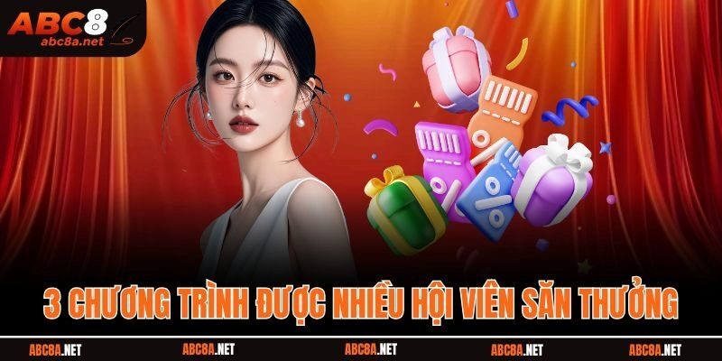 3 chương trình được nhiều hội viên săn thưởng