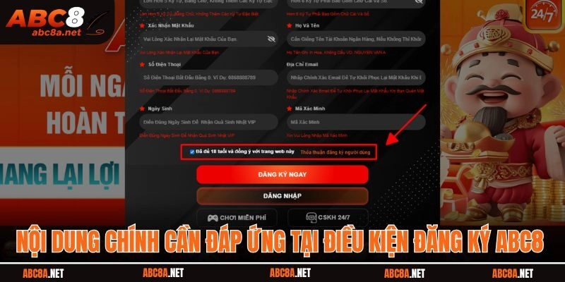 Điều kiện khi đăng ký ABC8